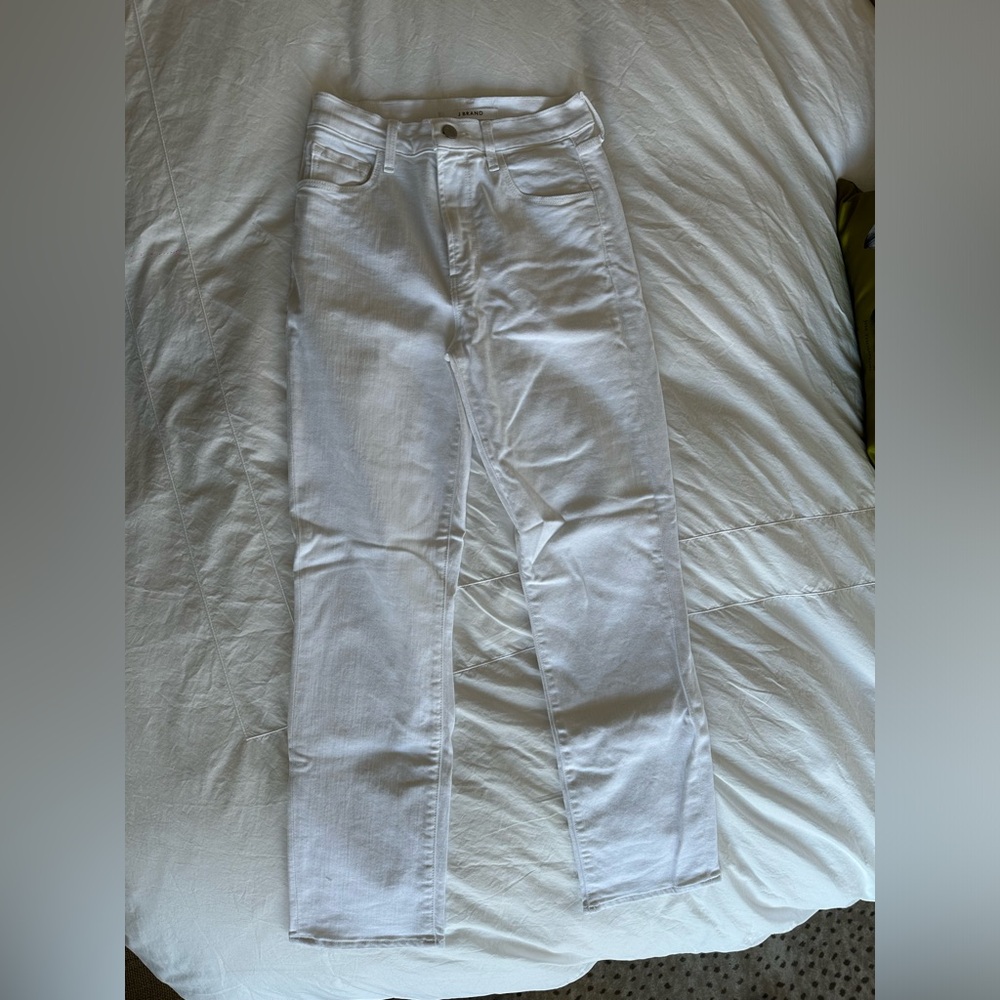 J Brand white jeans straight ankle size 26